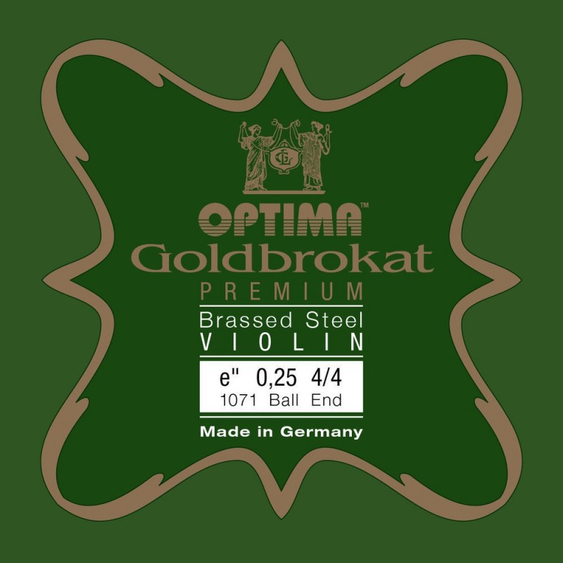 Optima 7163151 Struny do skrzypiec Goldbrokat Premium brass-coated powlekane